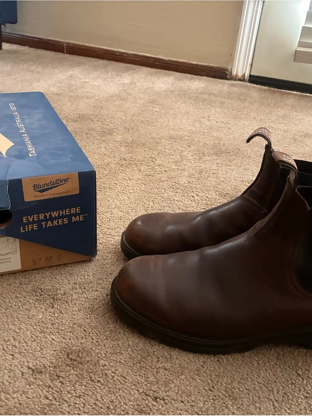 Blundestone Chelsea size US 10 antique brown fair use